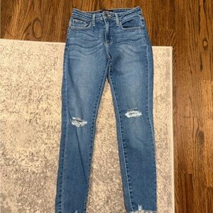 Just Black Blue Distressed Skinny Jeans